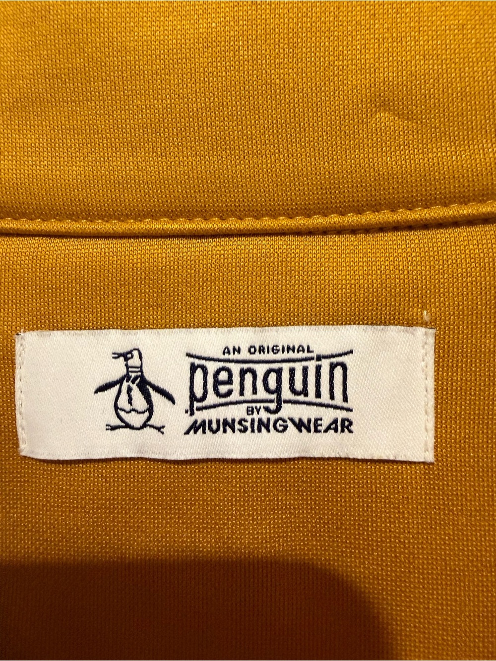 Original Penguin Men's Mustard Yellow Quarter-Zip Pullover - Picture 3 of 6